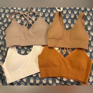 Set of 4 Large Aerie Bralettes